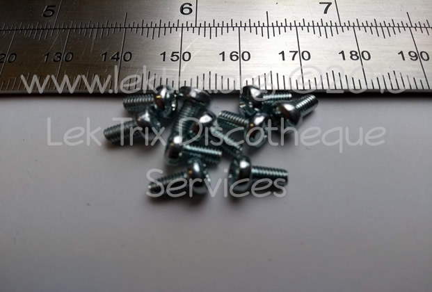 LEK0036 - M3 Black/Zinc 5mm Screw pk 10