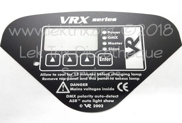 LEK0067 - VRX Control Panel Sticker