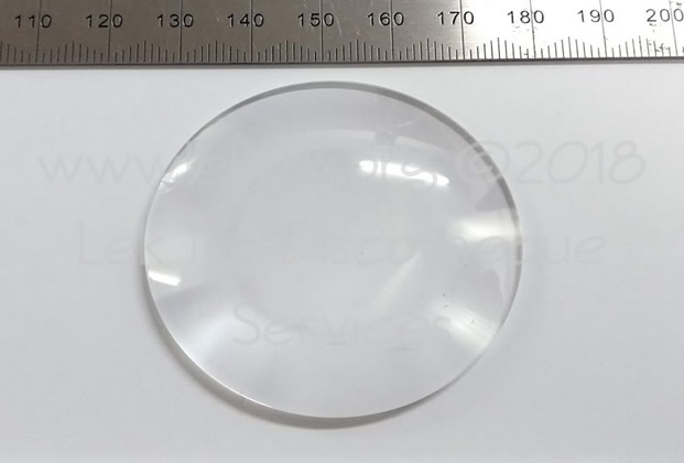 LEK0082 - Focus Lens Glass Upper Flat to Bottom (Thick)